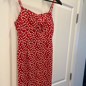Red floral Slip dress